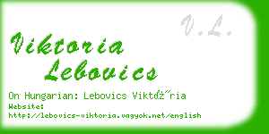 viktoria lebovics business card